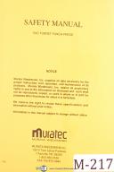 Muratec--Muratec, Wiedemann, CNC, turret Punch Press, Tooling Manual Year (1994)-Tooling-01